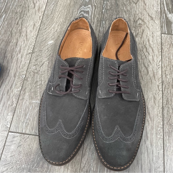Vionic Bowery Bruno shoes men’s 8 Oxford wingtip suede leather lace up - Picture 2 of 6